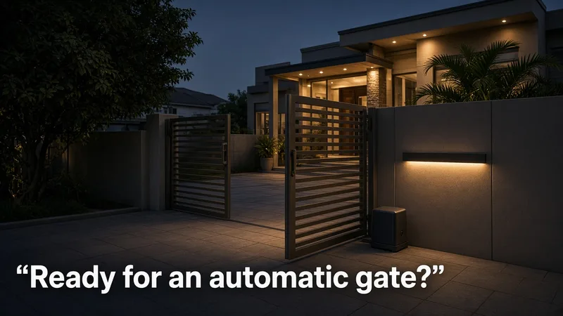 Ready for an automatic gate?