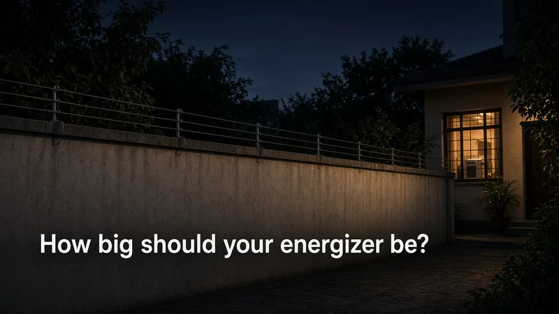 How big should your energizer be?