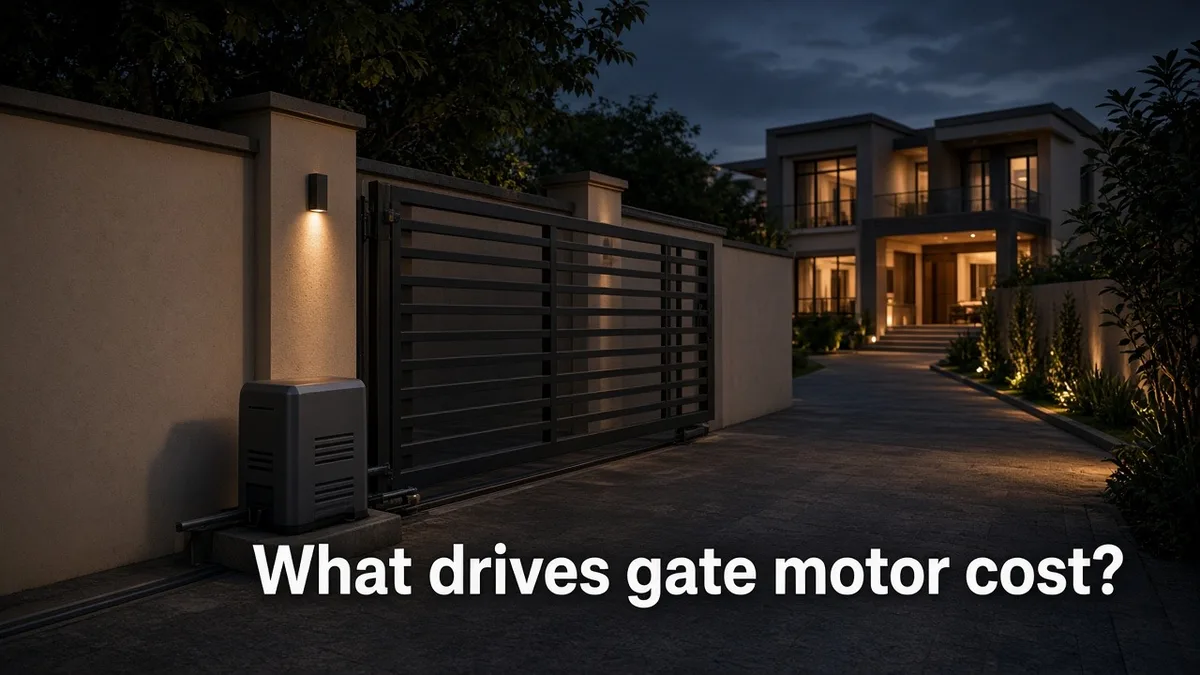 What drives gate motor cost? Guide for Pakistani driveways