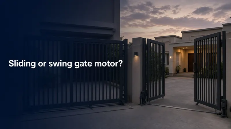 Sliding or swing gate motor?