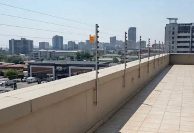 Commercial security fencing for offices