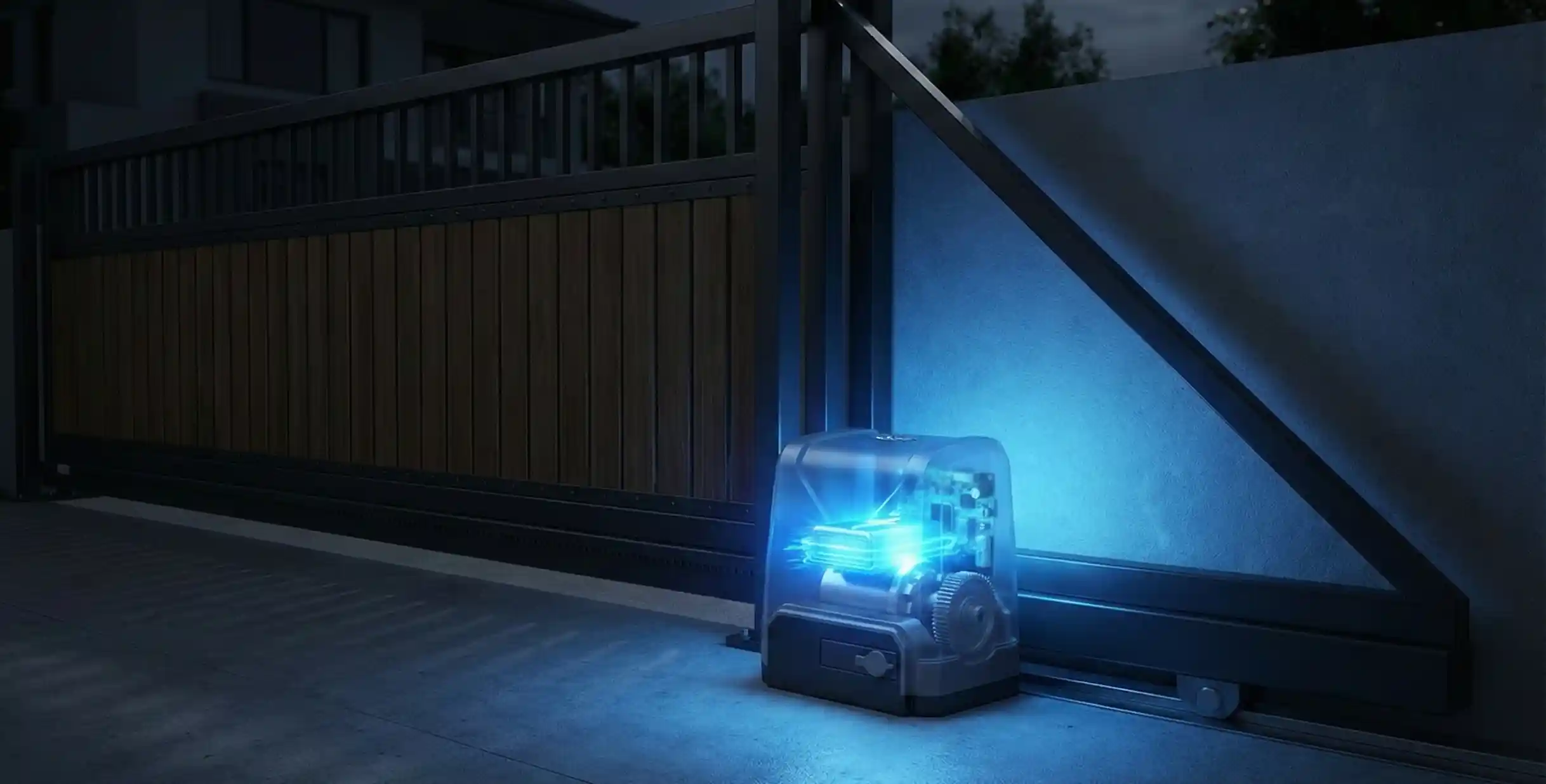 Battery glowing in a transaparent motor to showcase its working