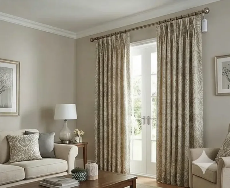 Retrofit smart motors for ring and rod curtains