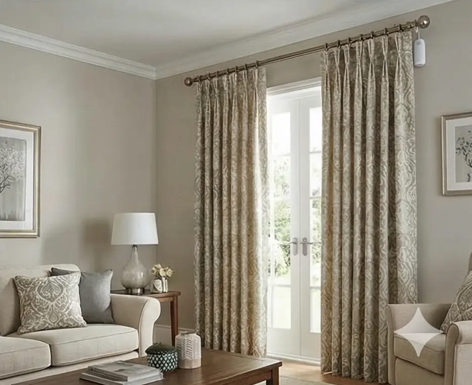 Retrofit smart motors for ring and rod curtains